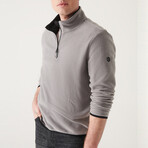 Alexis 1/4 Zip Fleece Sweater // Gray (X-Small)