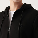 Chase Zip-Up Sweater // Black (X-Small)