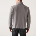Alexis 1/4 Zip Fleece Sweater // Gray (X-Small)