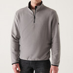 Alexis 1/4 Zip Fleece Sweater // Gray (X-Small)