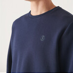 Marcus Crew Neck Sweatshirt // Navy (X-Small)