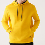 Steve Hooded Sweatshirt // Yellow (X-Small)