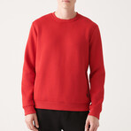Marcus Crew Neck Sweatshirt // Red (X-Small)