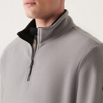 Alexis 1/4 Zip Fleece Sweater // Gray (X-Small)