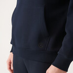 Steve Hooded Sweatshirt // Navy (X-Small)