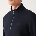 Nolan 1/4 Zip Sweatshirt // Navy (X-Small)