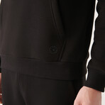 Steve Hooded Sweatshirt // Black (X-Small)