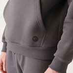 Steve Hooded Sweatshirt // Anthracite (X-Small)