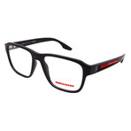 Prada Sport // Mens PS04NV 1AB-101 Optical Glasses // Black + Clear Demo Lens