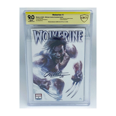 Gabriele Dell'Otto // Autographed Wolverine #1 Cover Variant (2020) // CBCS 9.0