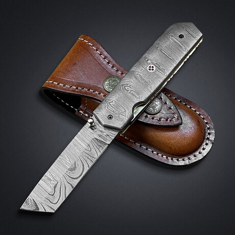 Full Damascus Folding Knife // 2010