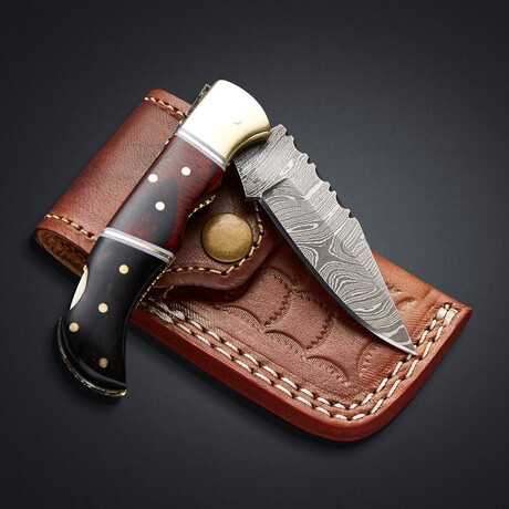 Damascus Folding Knife // 7805