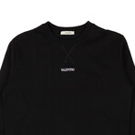 Small Logo Crewneck Sweatshirt // Black (S)