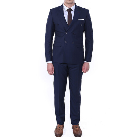 Aaron 2-Piece Slim Fit Suit // Navy (Euro: 44)