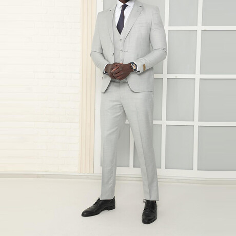 Chad 3-Piece Suit // Gray (Euro: 44)