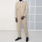 2-Piece Slim Fit Suit // Sand (Euro: 46)
