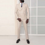 2-Piece Slim Fit Suit // Beige (Euro: 46)