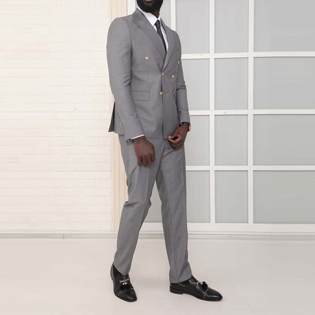 Gabriel 2-Piece Slim Fit Suit // Gray (Euro: 44)