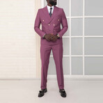 2-Piece Slim Fit Suit // Purple (Euro: 46)