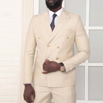 Asher 2-Piece Slim Fit Suit // Beige (Euro: 44)