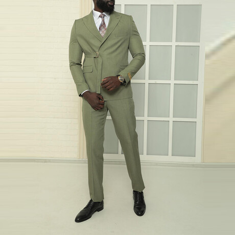 Mason 2-Piece Slim Fit Suit // Light Green (Euro: 44)