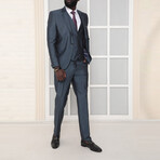 3-Piece Slim Fit Suit // Smoked (Euro: 44)