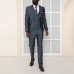 3-Piece Slim Fit Suit // Smoked (Euro: 48)
