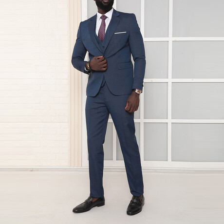 Tony 3-Piece Slim Fit Suit // Navy (Euro: 44)