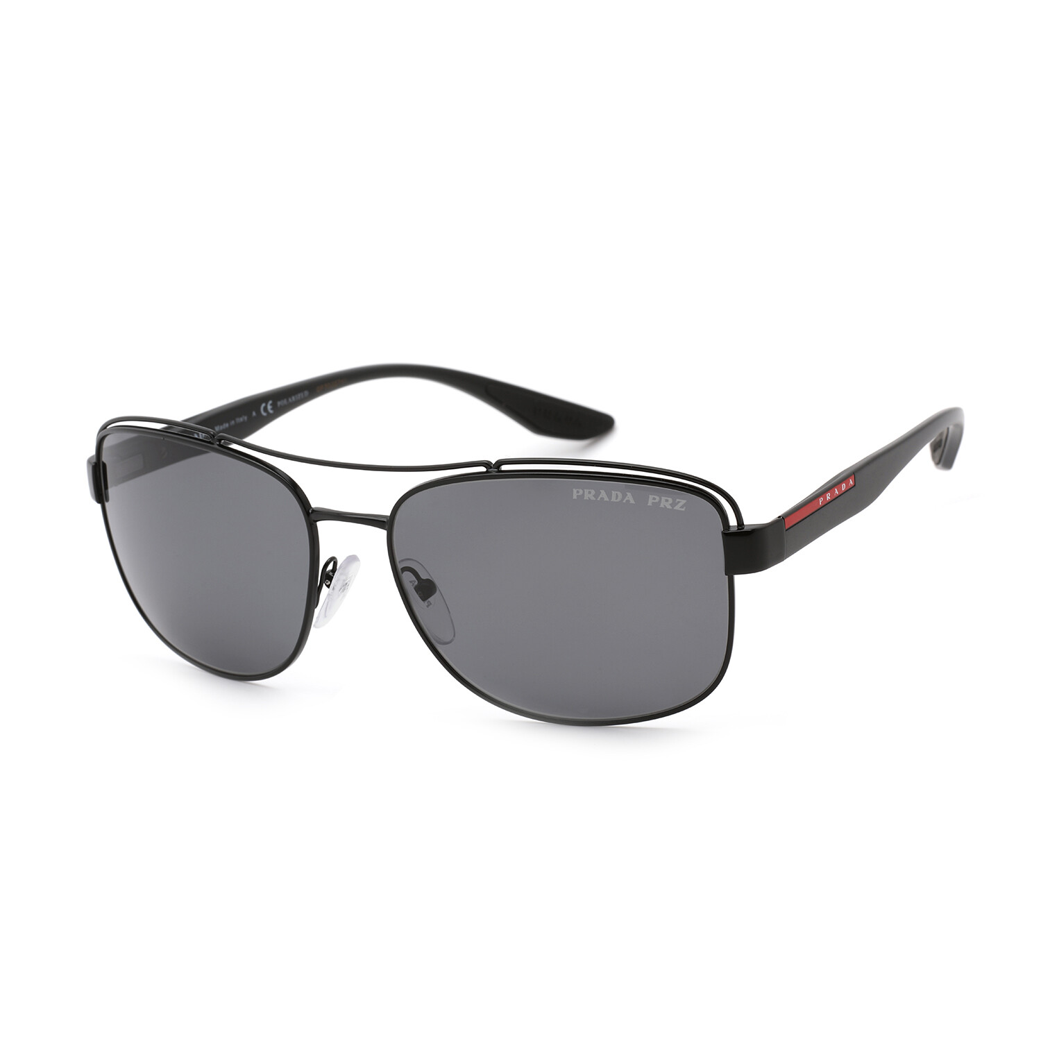 Mens 0ps 57vs Sunglasses Matte Black Polarized Gray Prada Designer Eyewear Touch Of Modern 9471