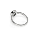 SALVINI // Sorrento 18K White Gold Diamond + Aquamarine Ring // Ring Size: 6.25 // New