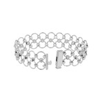 Piero Milano 18K White Gold Diamond Bracelet // 7" // Store Display