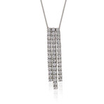 Piero Milano 18K White Gold Diamond Necklace // 16" // Store Display