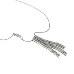 Piero Milano 18K White Gold Diamond Necklace // 16" // Store Display