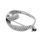 Piero Milano 18K White Gold Diamond Brooch // 6.3g // Store Display