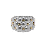 Charles Krypell // Sterling Silver + 18k Yellow Gold Ring // Ring Size: 6.5 // New