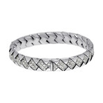Piero Milano 18K White Gold Diamond Bracelet // 6.75" // Store Display