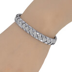 Piero Milano 18K White Gold Diamond Bracelet // 6.75" // Store Display