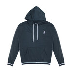 Nylon Full Zip Track Jacket // Midnight Navy (L)