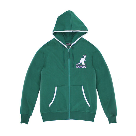 Tennis Full Zip Hoodie // Dark Green (XS)