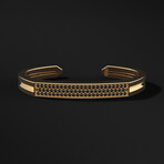 Bezel Cuff // 18K Solid Yellow Gold