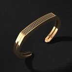 Bezel Cuff // 18K Solid Yellow Gold