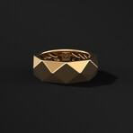 Geom Ring // 18K Solid Yellow Gold (8.5)