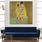 Gustav Klimt // The Kiss (54"W x 54"H x 1.5"D)