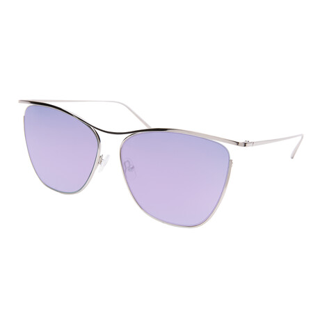 Unisex Alexandria Sunglasses // Silver + Lavendar