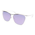 Unisex Alexandria Sunglasses // Silver + Lavendar