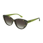 Unisex Delilah Sunglasses // Camo, Shiny Green