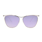 Unisex Alexandria Sunglasses // Silver + Lavendar