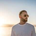 Unisex Orian Sunglasses // Gold