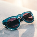 Unisex Cleopatra Sunglasses // Blue, Black