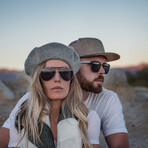 Unisex Orian Sunglasses // Silver, Black